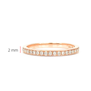 10K Rose Gold 0.15cttw Round Cut Diamond Ring