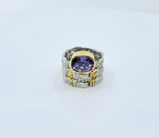 Anillo de Plata y Amatista