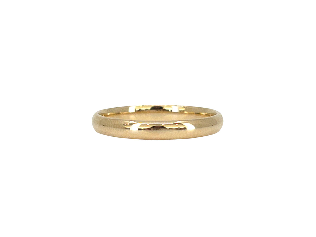 10K Yellow Gold Comfort Fit Wedding Band - 3mm
