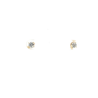 Aretes de oro amarillo de 14 quilates con diamantes cultivados en laboratorio de 0,75 quilates