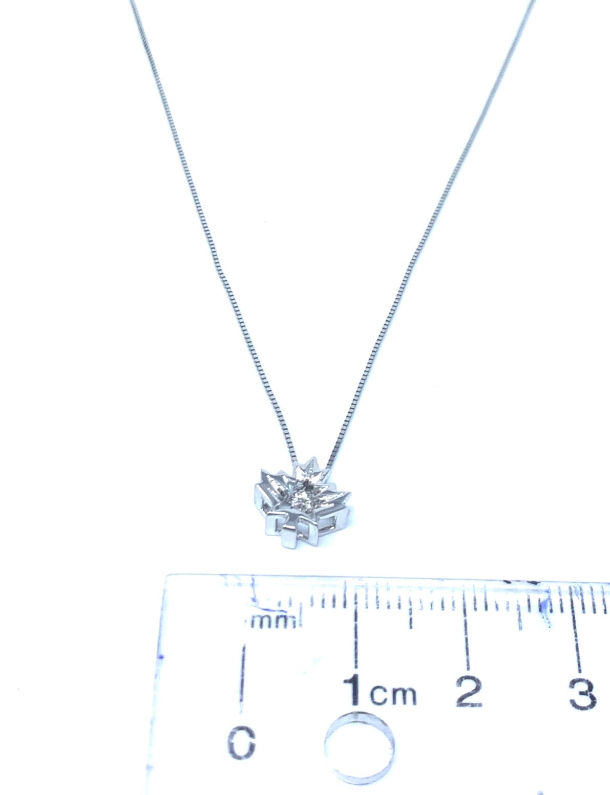 0.04 Canadian Diamond Maple Leaf Pendant