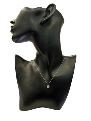 14K Yellow Gold Lab Grown 1.06cttw Round Brilliant Cut Diamond Claw Set Pendant