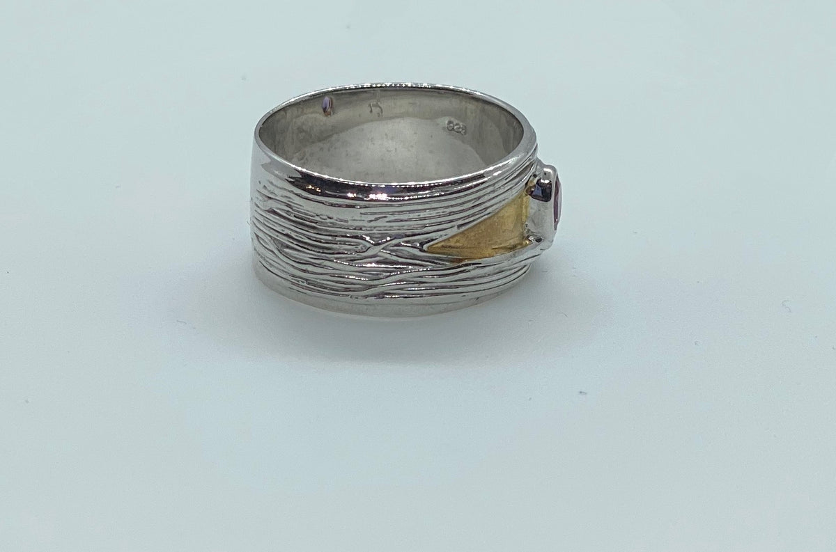 anillo de amatista