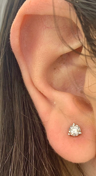 Pendientes con forma de estrella de diamantes