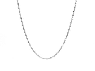 Silver 925 Singapore High Polish 18" Chain - 1.20mm