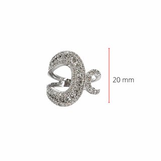14K White Gold 1.43cttw Diamond Ring- Size 6.5