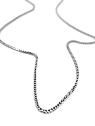 Cadena Franco de plata de ley, 24" 