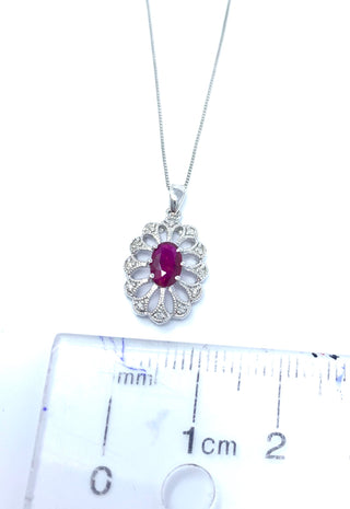 Ruby and Diamond Pendant