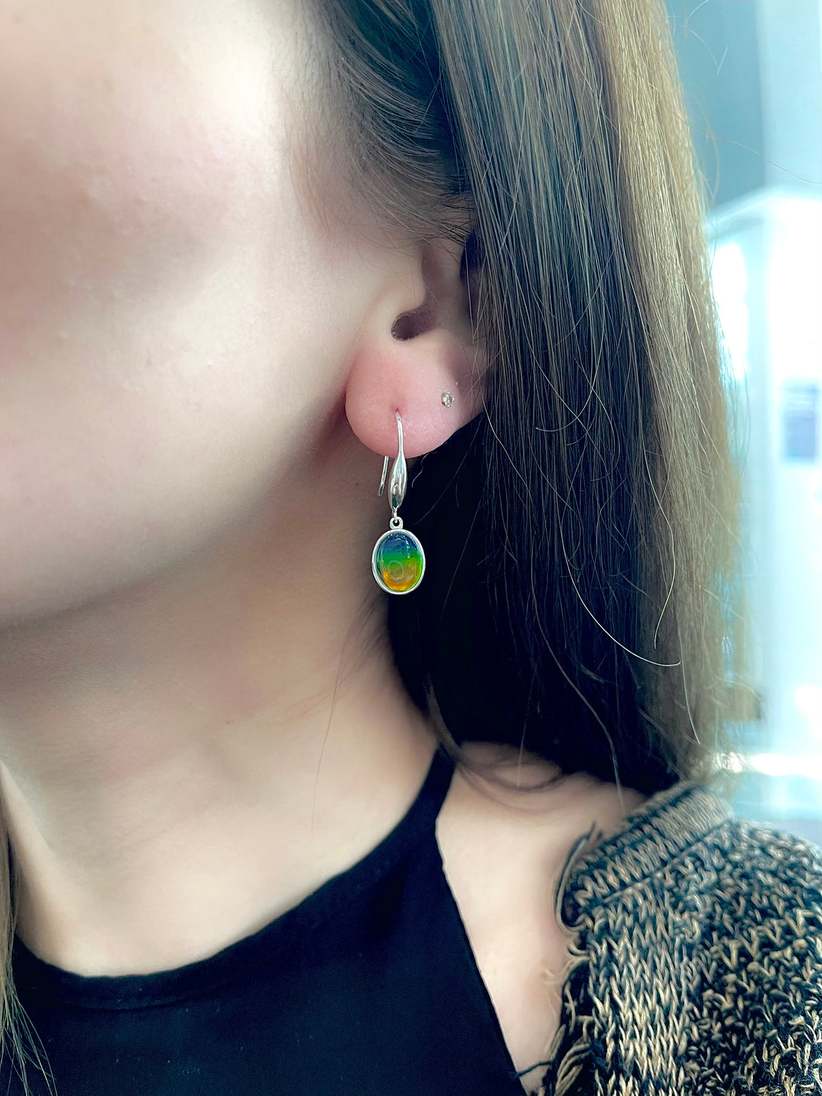 Sterling Silver &quot;AA&quot; Quality Ammolite Earrings