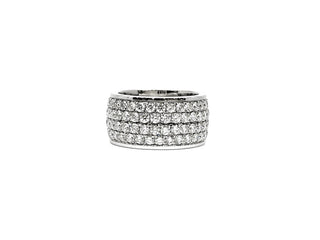 14K White Gold 4.40cttw Diamond Eternity Ring, size 6