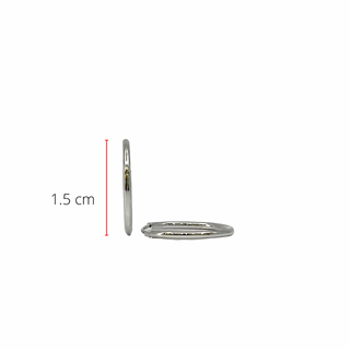 Traviesas de Plata de Ley 15mm