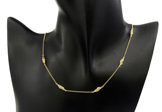 Collar de diamantes de 0,45 quilates en oro amarillo de 10 quilates - 20"
