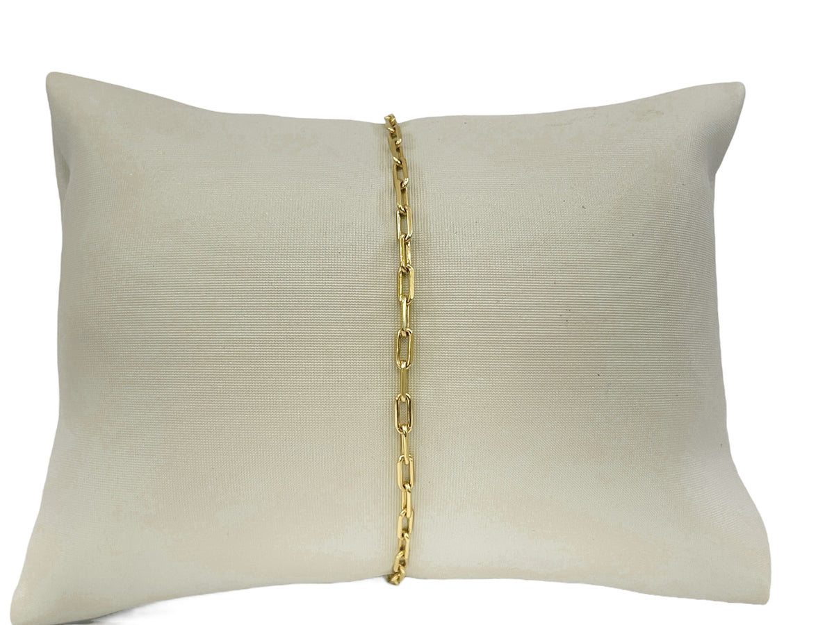 10K Yellow Gold Bracelet, 6.0-6.5&quot;