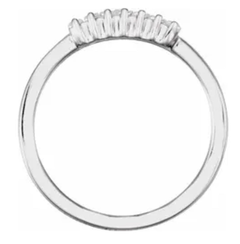 14K White 1/3 CTW Lab-Grown Diamond Ring