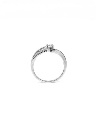 10K White Gold 0.25cttw Canadian Diamond Engagement Ring