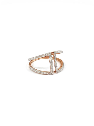 10K Rose Gold 0.40cttw Diamond Ring