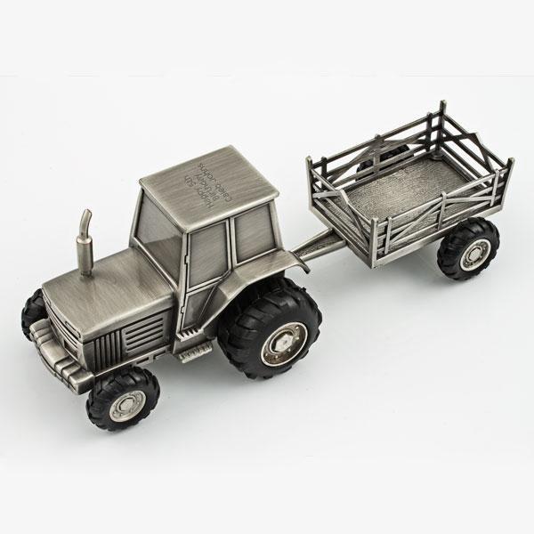 Tractor with Wagon Piggy Bank