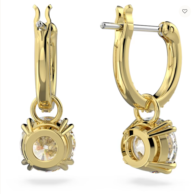 Swarovski Constella Drop Earrings Gold Tone 5638802