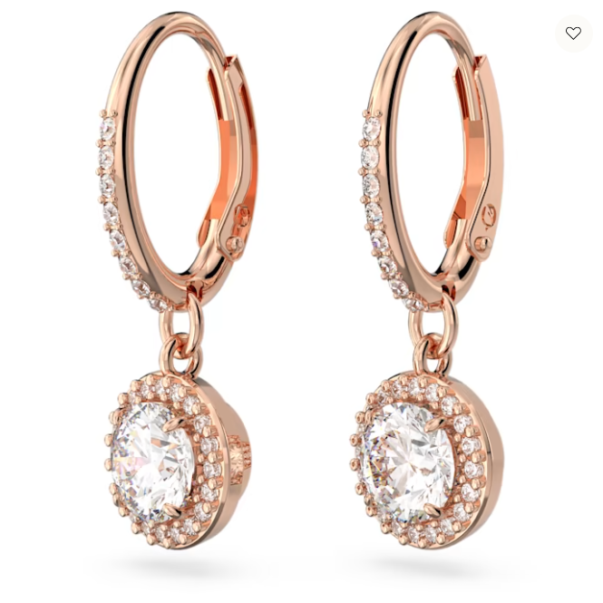 Swarovski Constella Drop Earrings Rose-Gold Tone 5638769