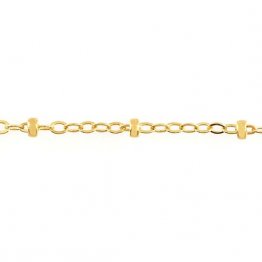 Cadena Paisley, cadena amarilla llena de oro 14/20 por pulgada - pulsera / collar / tobillera joyería permanente