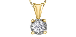 Colgante de diamantes en oro amarillo