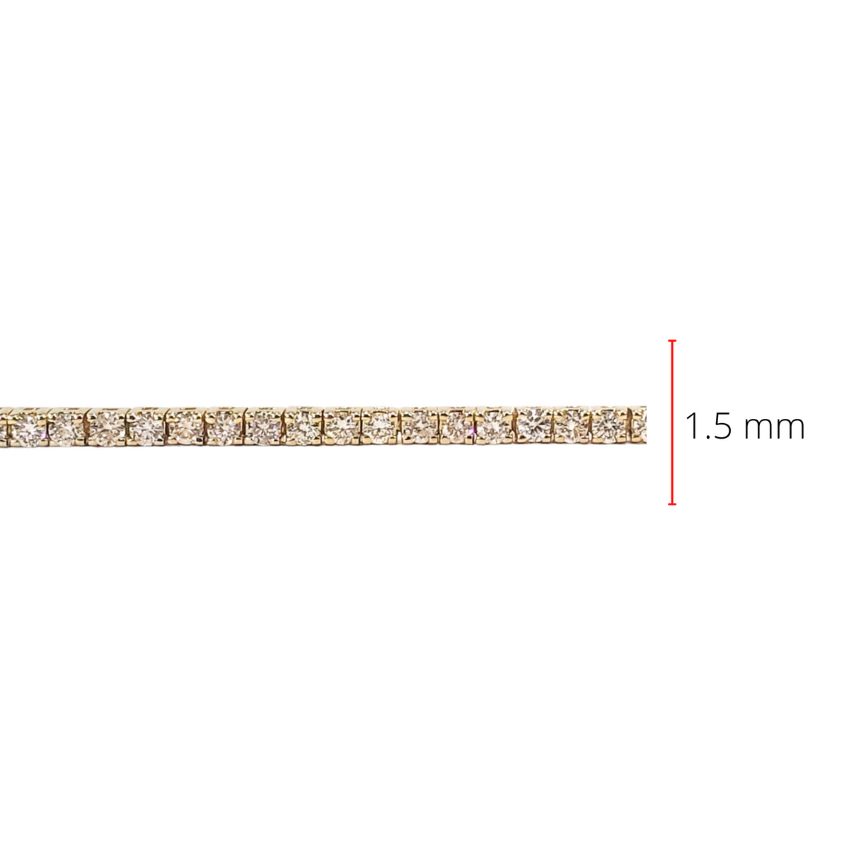 10K Yellow Gold 2.00cttw Diamond Tennis Bracelet