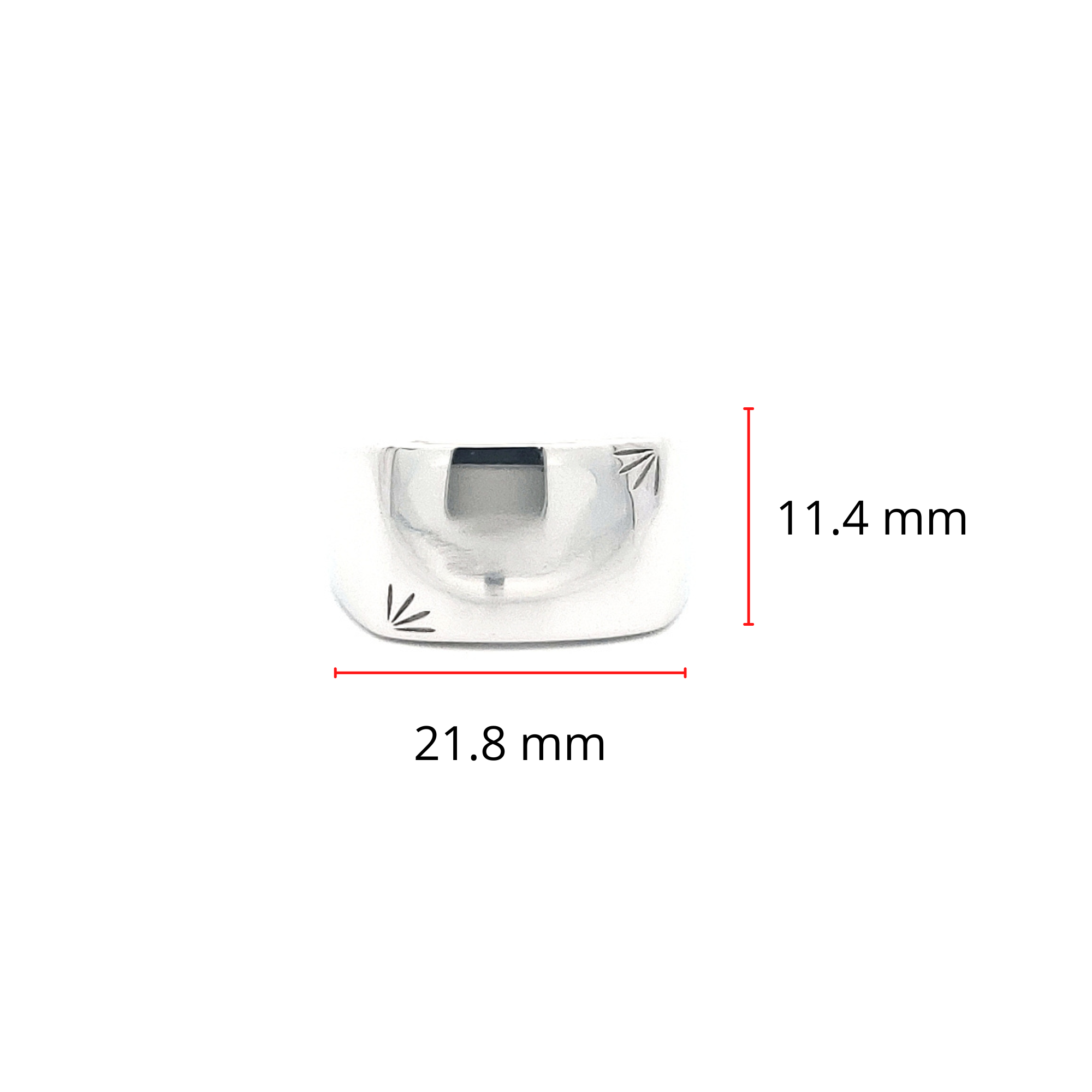 Silver 925 High Polish Engravable Ring