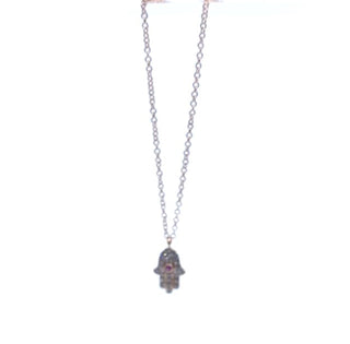 Colgante Hamsa de diamantes en oro rosa