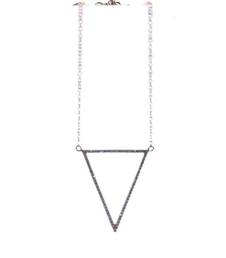 Colgante de diamantes de oro rosa
