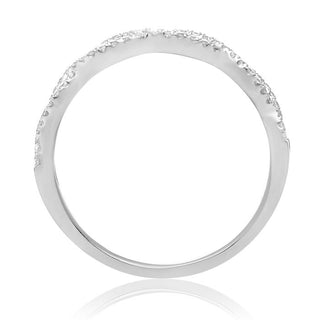 Banda infinita de diamantes de 0,18 quilates en oro blanco, amarillo o rosa de 14 quilates 