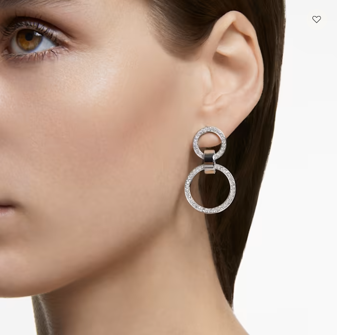 Swarovski Hollow Hoop Earrings 5636503- Discontinued